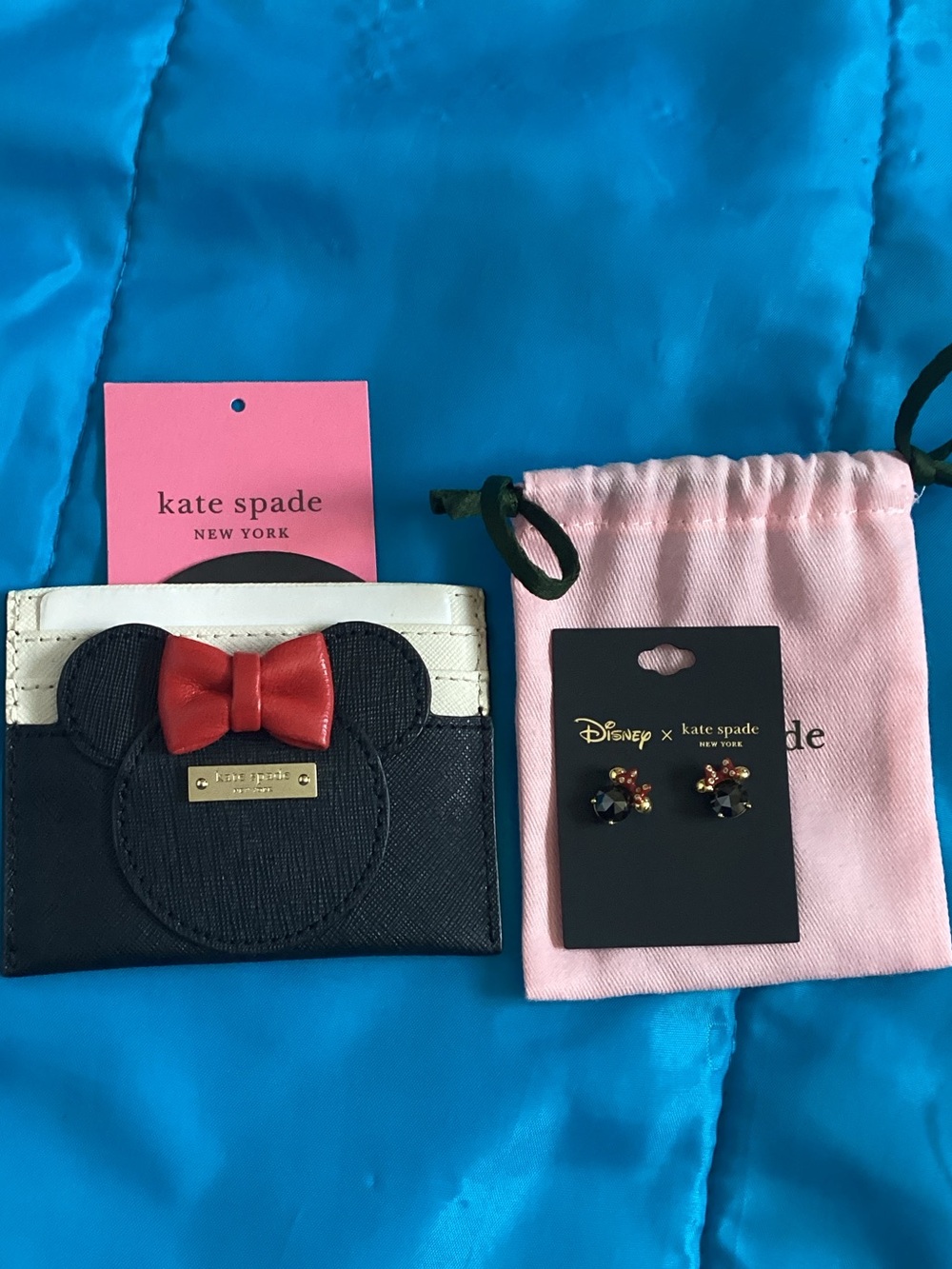 Kate spade x Disney cardholder bundle shoelaces charms